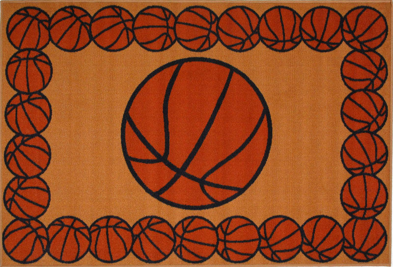Fun Rugs Ft-93-1929 Fun Time Collection Basketball Time Multi-color - 19 X 29 In.