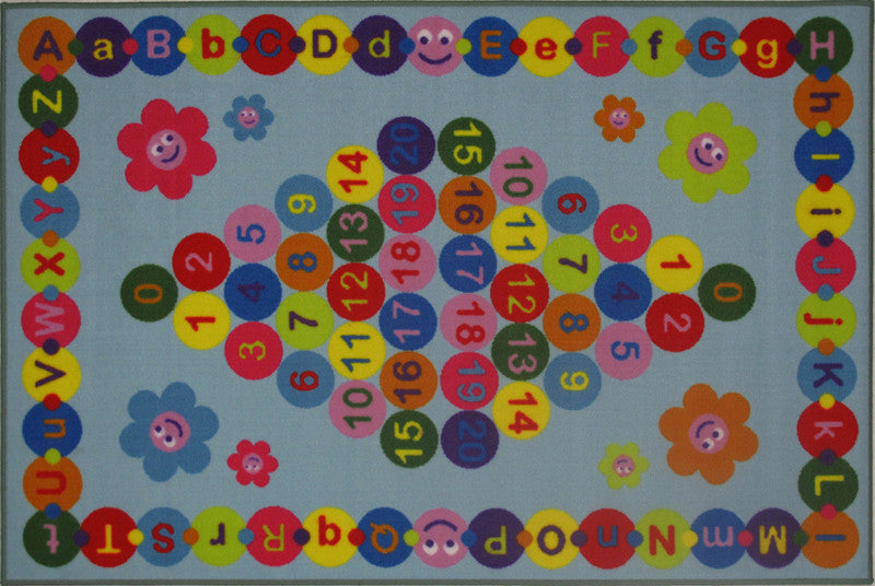 Fun Rugs Ft-97 1929 Fun Time Collection Happy Learning Multi-color - 19 X 29 In.