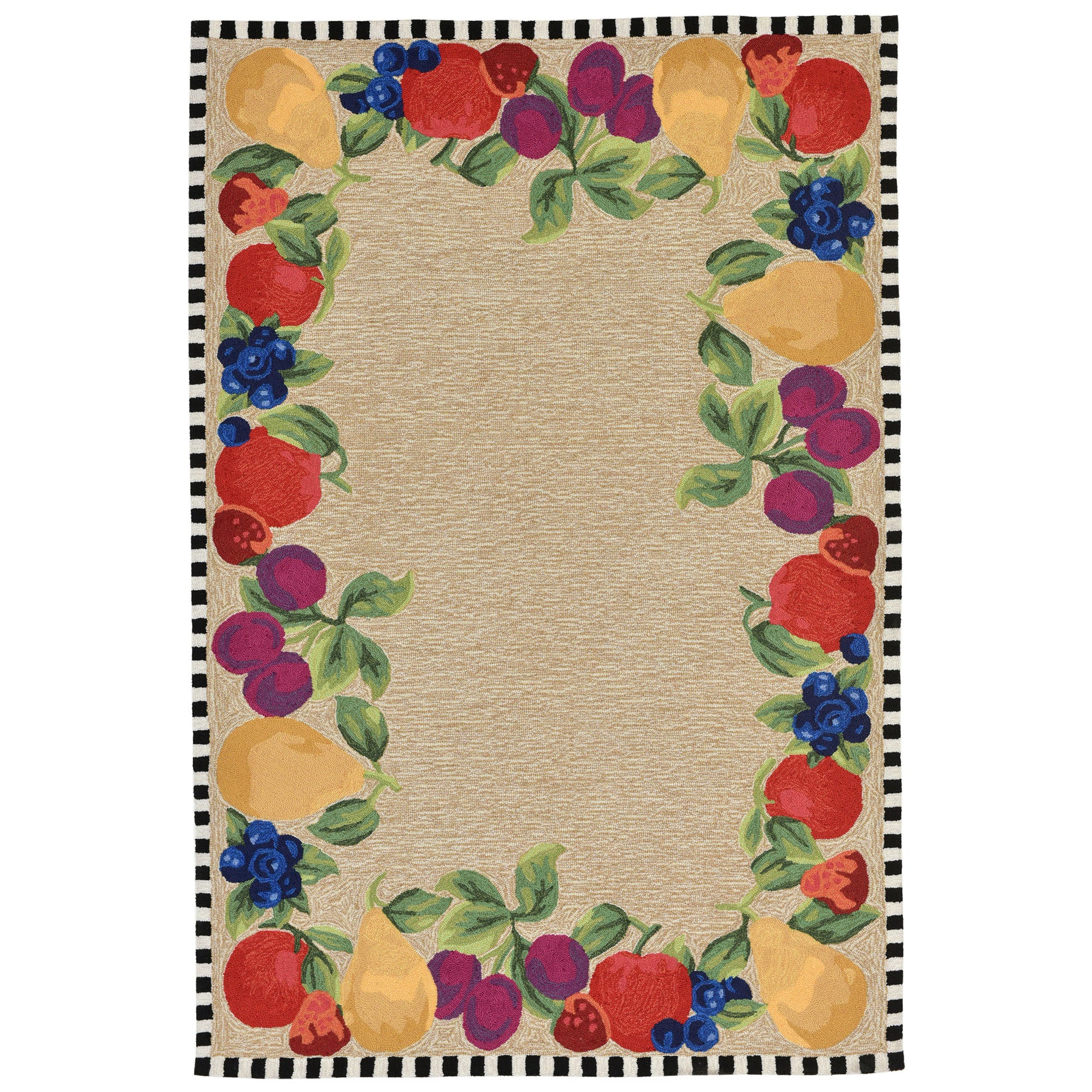 Trans-ocean Imports Ftp46240944 Liora Manne Frontporch Fruits Indoor/outdoor Rug Multi 42"x66"