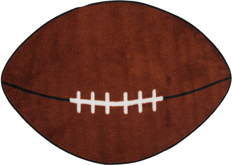 Fun Rugs Fts-009 2845 Fun Time Shape Collection Football Multi-color - 28 X 45 In.