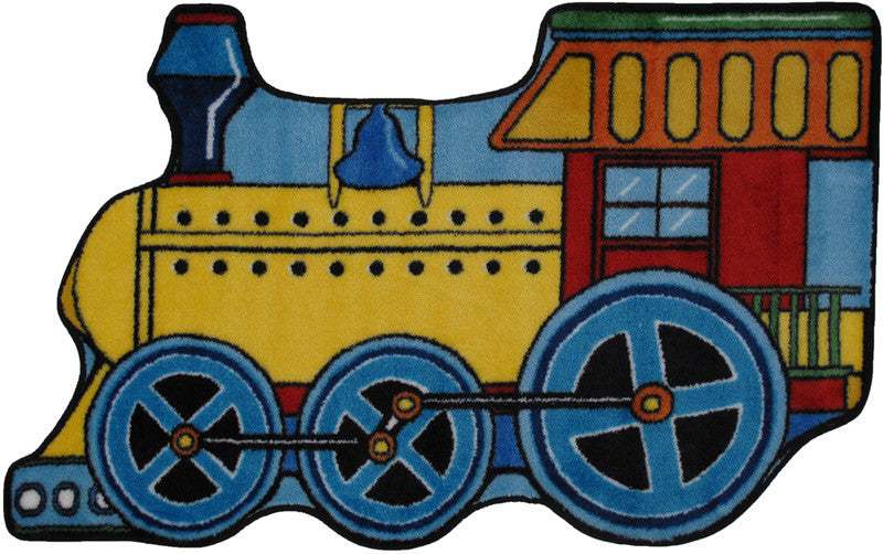 Fun Rugs Fts-133 3147 Fun Time Shape Collection Train Multi-color - 31 X 47 In.