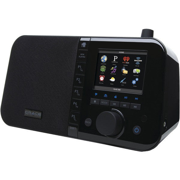 Grace Digital Audio Gdi-irc6000 Wi-fi Internet Radios With 3.5" Tft Color Screen (black)