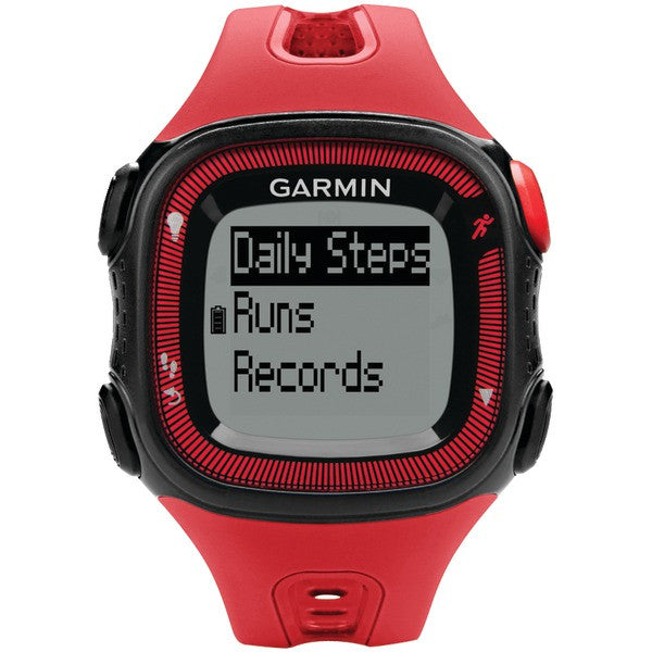 Garmin 010-01241-41 Forerunner 15 Bundle (large, Red/black)