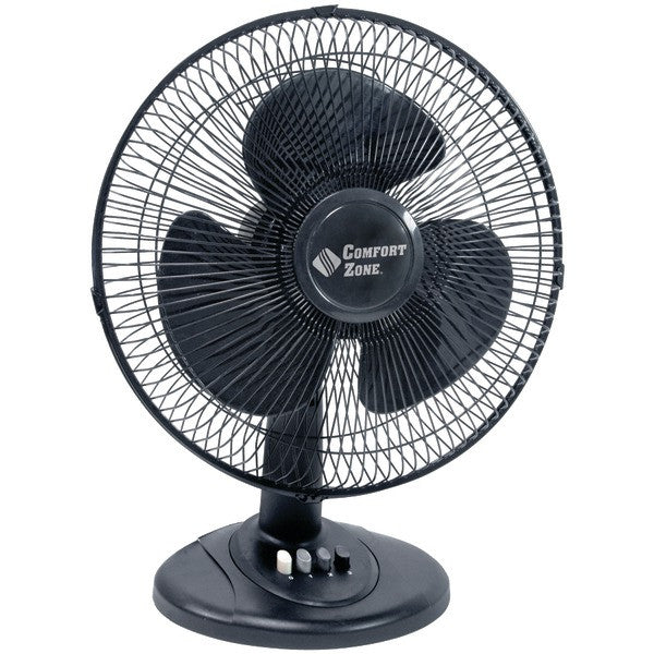 Comfort Zone Czhv12b 12" High Velocity Cradle Fan