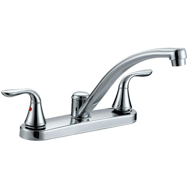 Aqua Plumb 1558001 Premium Chrome-plated 2-handle Kitchen Faucet