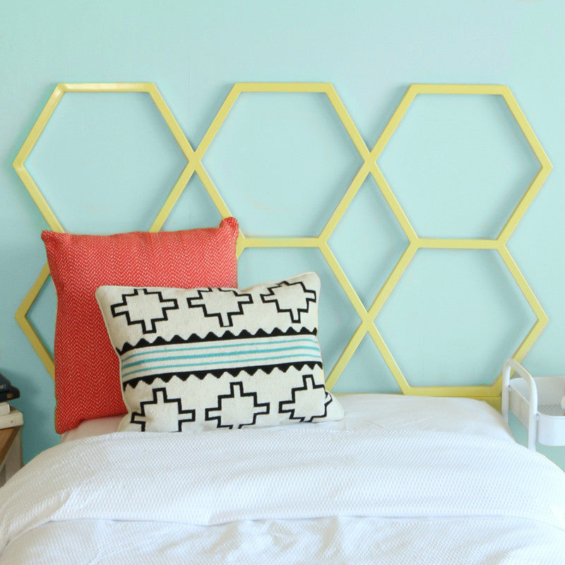 Walker Edison Hbthc1cy Honeycomb Twin Size Headboard - Yellow