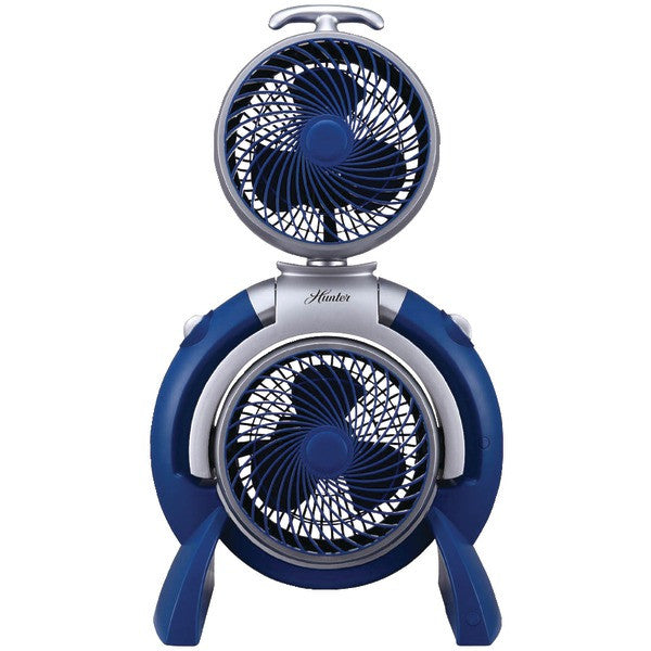 Hunter Fan Company Fsqq Blue 3-speed Adjustable Dual Fan (blue)