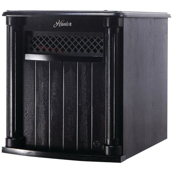 Hunter Fan Company H1500rc-blk Ir Wood Heater With Remote (black)