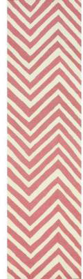 Nuloom Hjhk04k-26010 Heritage Collection Pink Finish Hand Hooked Chevron Area Rug