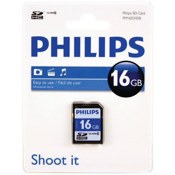 Philips Fm16sd45b/27 Sdhc Card (16gb, Class 10)