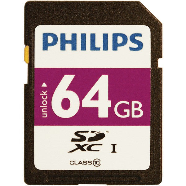 Philips Fm64sd55b/27 64gb Class 10 Sdxc Card