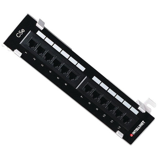 Intellinet Network Solutions 162470 Cat-5e Utp Wall-mount Patch Panel, 12 Port