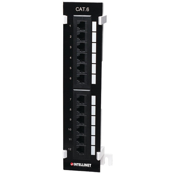 Intellinet Network Solutions 560269 Cat-6 Utp Wall-mount Patch Panel, 12 Port