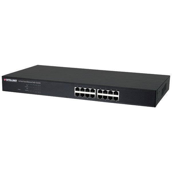 Intellinet Network Solutions 560771 65-watt, 16-port Fast Ethernet Poe+ Switch