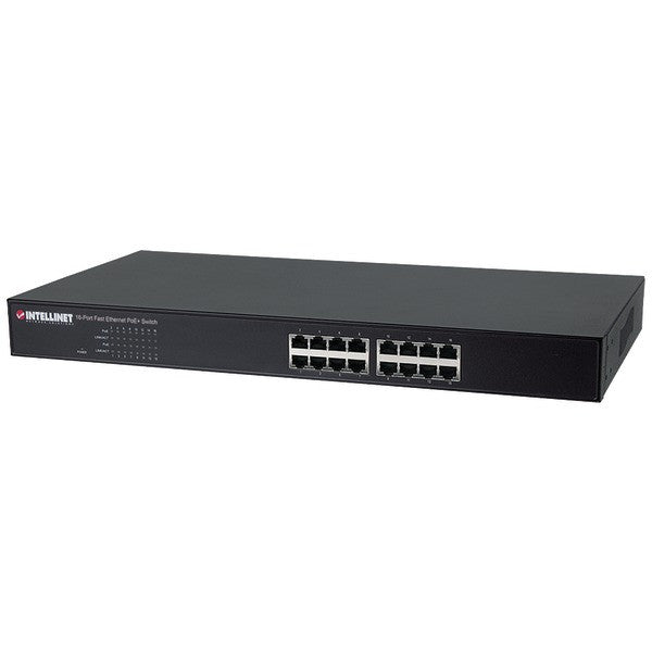 Intellinet Network Solutions 560849 130-watt, 16-port Fast Ethernet Poe+ Switch