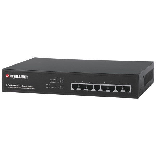 Intellinet Network Solutions 560856 8-port Poe+ Desktop Gigabit Switch