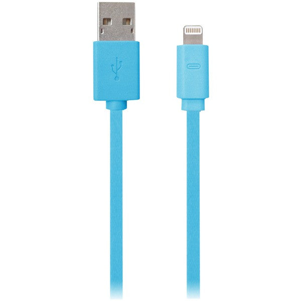 Iessentials Iplh5-fdc-bl Charge & Sync Flat Lightning to Usb Cable, 3.3ft (blue)