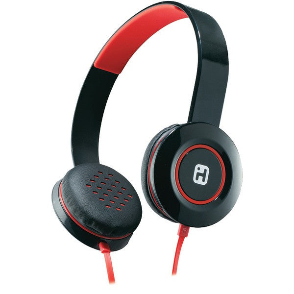 Ihome Ib35brc Stereo Headphones With Flat Cable (black/red)