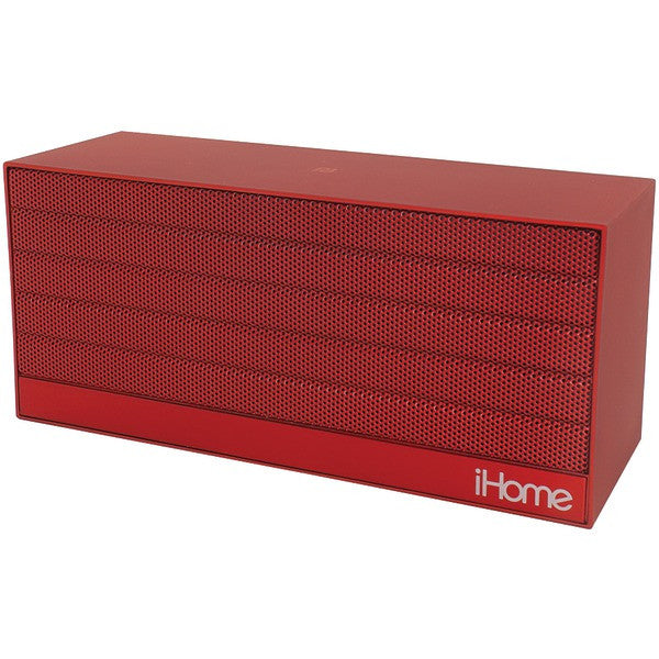 Ihome Ibn27rx Bluetooth Rechargeable Stereo Mini Speaker With Nfc (red)