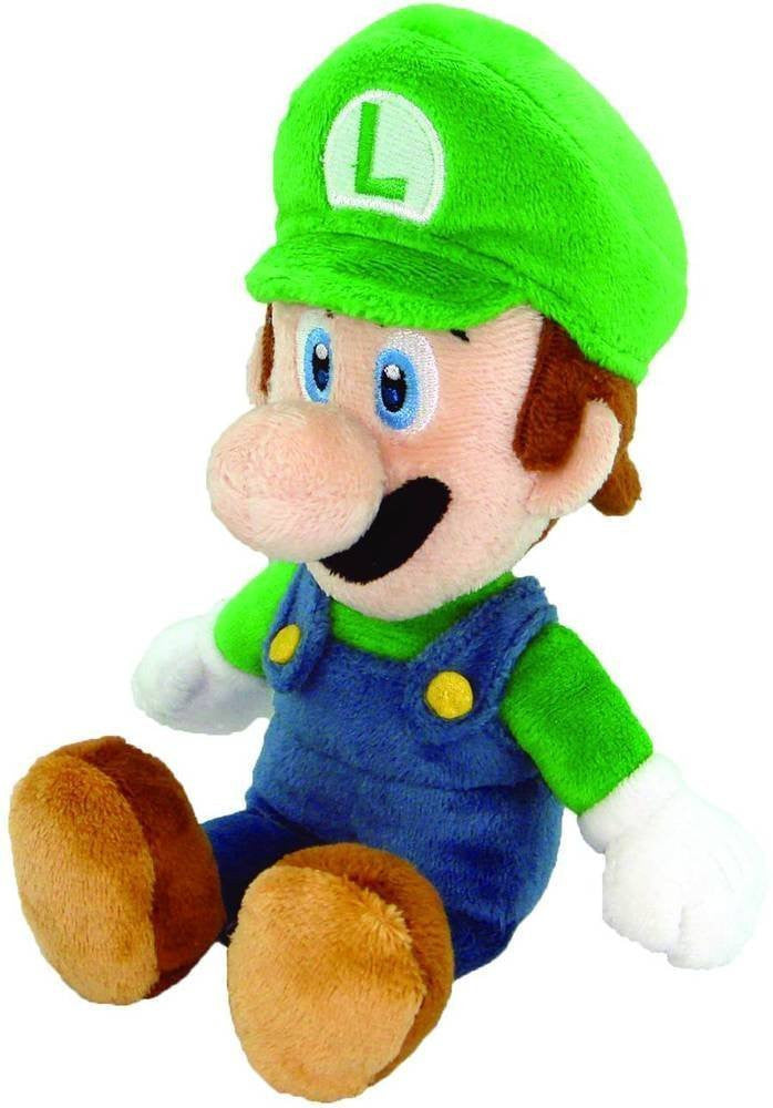 Nintendo Official Super Mario Luigi Plush, 8"