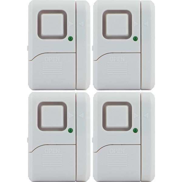 Ge 45174 Magnetic Indoor Window Alarms (4 Pk)