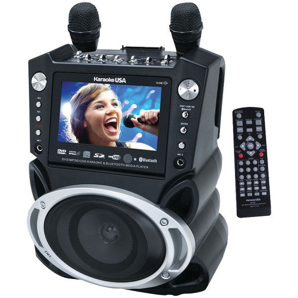 Karaoke Usa Gf830 Karaoke System With 7" Tft Color Screen, Record Function & Bluetooth