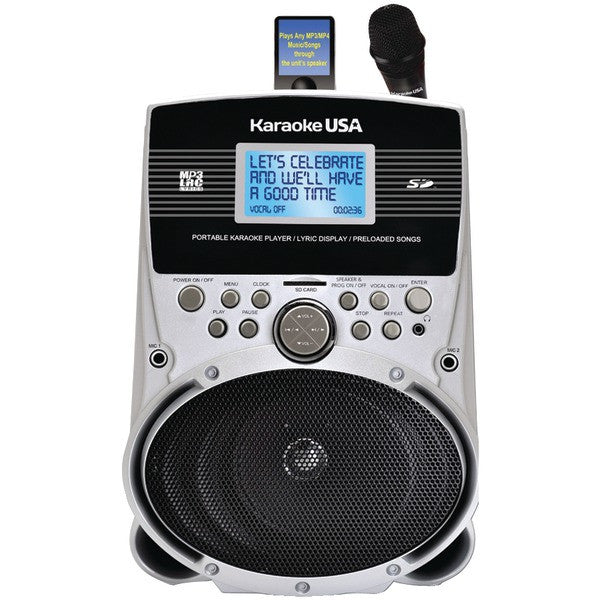 Karaoke Usa Sd516 Portable Karaoke Mp3 Lyric Player With 3.2" Screen & 100 Songs