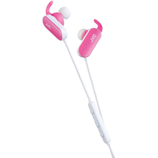 Jvc Haebt5p Bluetooth Exercise Headphones With Microphone (pink)