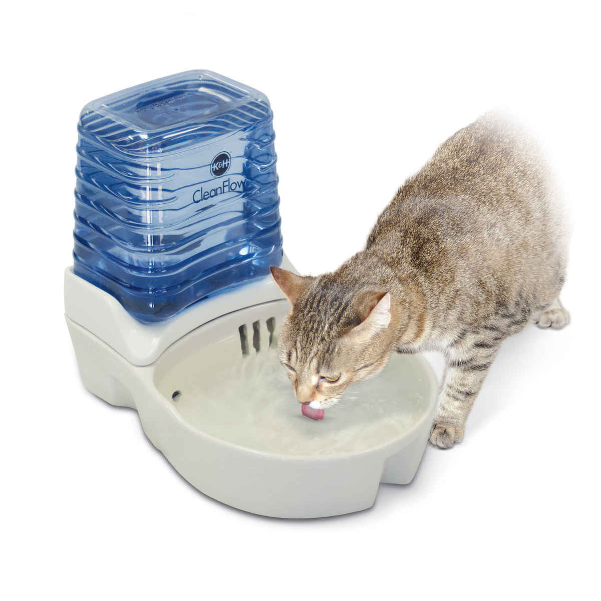 K&h Pet Products Kh2571 Cleanflow Cat Ceramic Fountain With Reservoir 170 Oz.