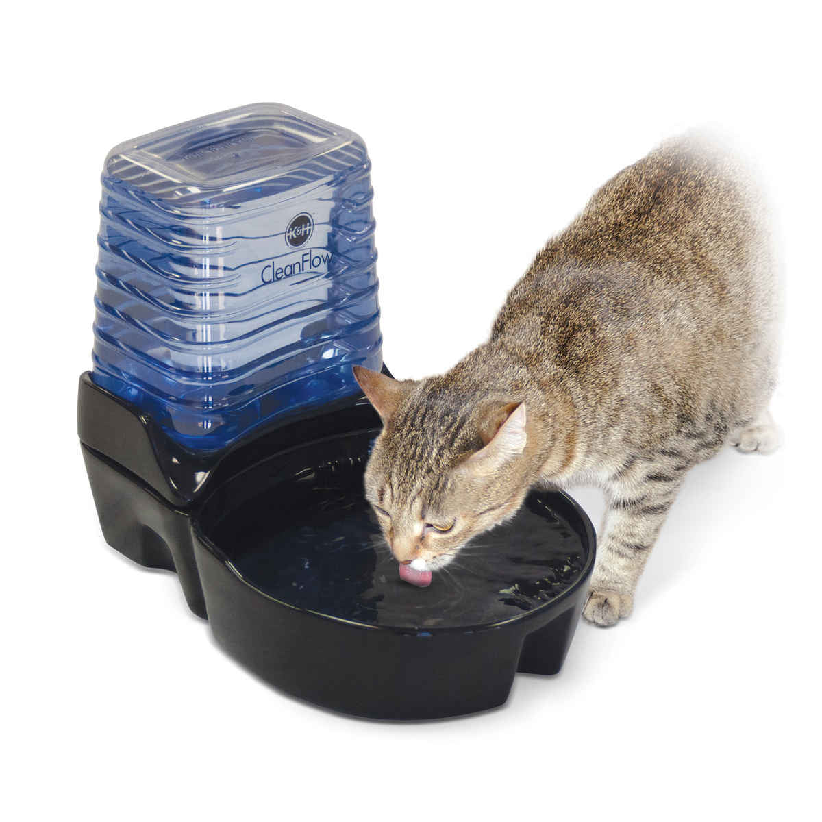 K&h Pet Products Kh2572 Cleanflow Cat Ceramic Fountain With Reservoir 170 Oz.