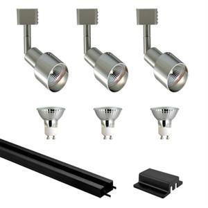 Jesco Kit-3hhv240scbk 3-light 4 Ft Track Lighting Kit