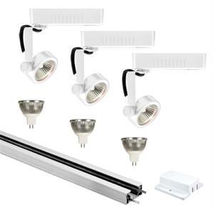 Jesco Kit-3led132whwh 3-light 4 Ft Track Lighting Kit