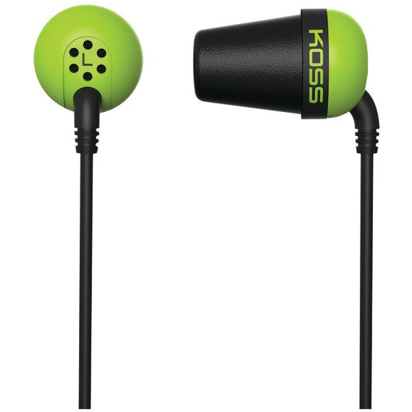 Koss 185323 Plug In-ear Earbuds (green)
