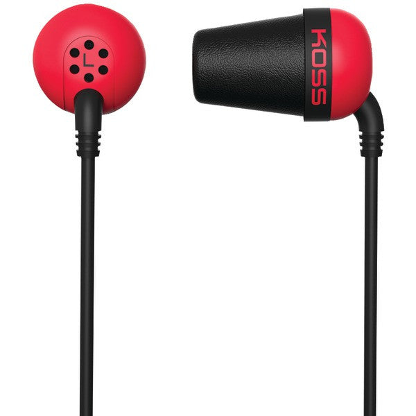 Koss 185315 Plug In-ear Earbuds (red)