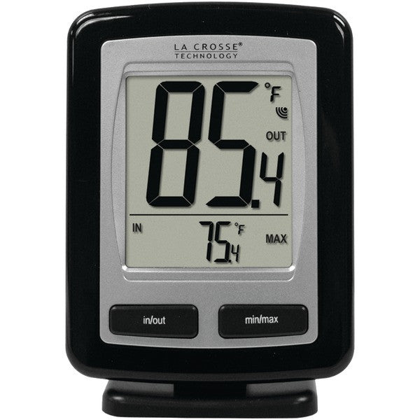 La Crosse Technology Ws-9009bk-it-cbp Black Wireless Temperature Station