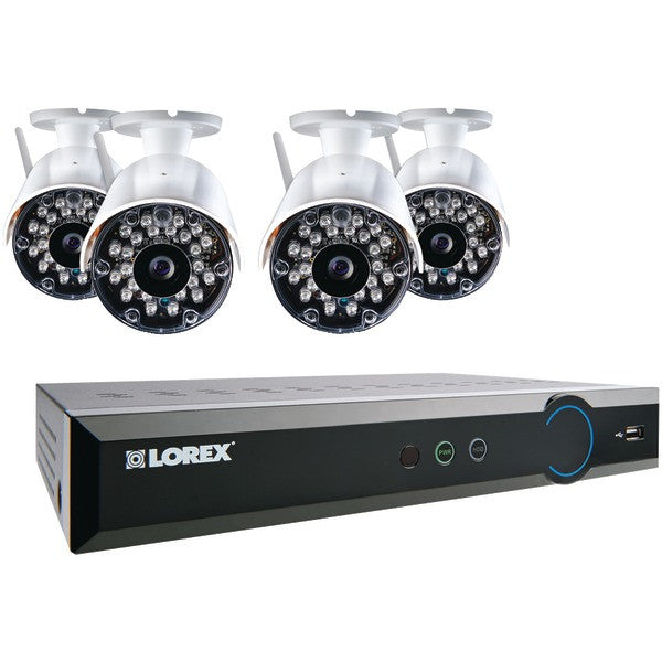 Lorex Lh03081tc4w Eco Black Box 960h 8-channel Stratus Dvr With 4 Wireless Cameras