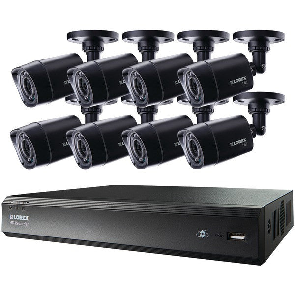 Lorex Lhv00161tc8b 16-channel Mpx 720p Hd 1tb Dvr With 8 Cameras