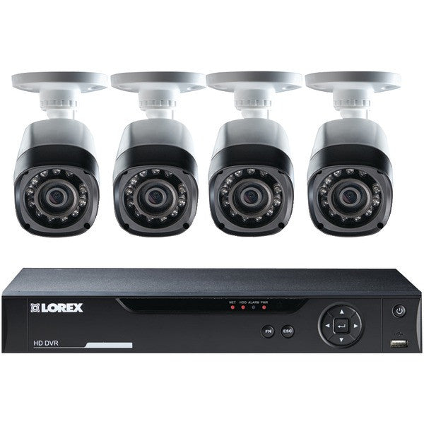 Lorex Lhv10082tc4 8-channel Real-time 720p Hd 2tb Dvr Cctv With 4 Cameras