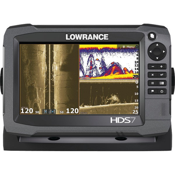 Lowrance 000-11788-001 Hds-7 Gen3 Insight Fishfinder/chartplotter With 83/200khz Transducer & Lowrance Smartsteer