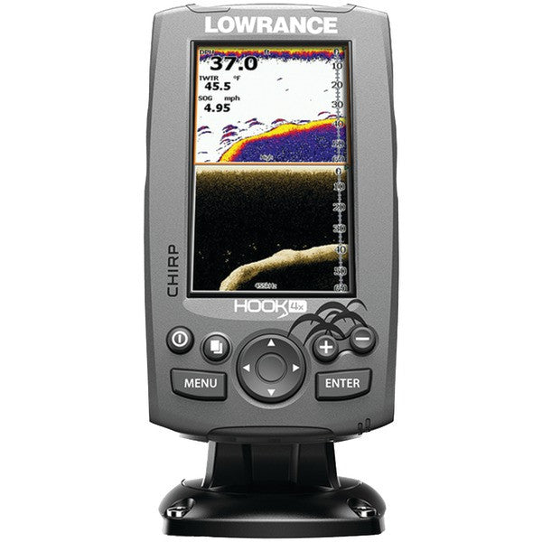 Lowrance 000-12641-001 Hook-4x Mid/high/downscan Fishfinder