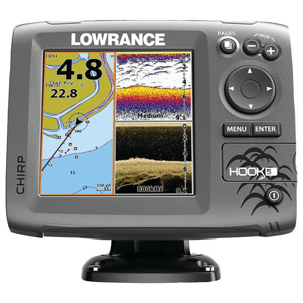 Lowrance 000-12657-001 Hook-5 Mid/high/downscan Us/can Nav+ Fishfinder