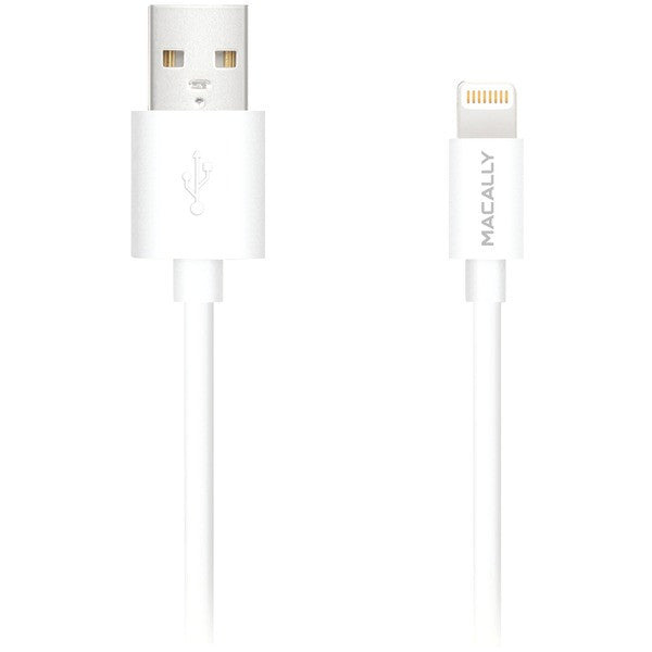 Macally Peripherals Isyncablel3w Charge & Sync Lightning to Usb Cable, 3ft (white)