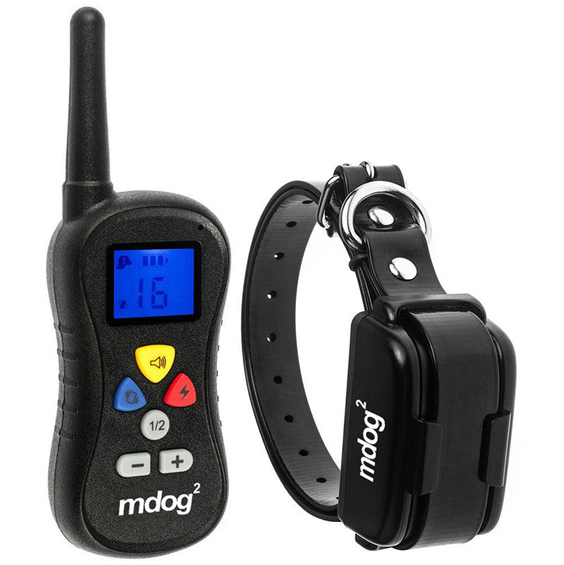 Mdog2 Md2-018 330 Yard Rechargeable Remote Control Remote Training Collar With Safe Beep, Vibration And Shock