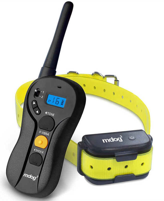 Mdog2 Md2-610 660 Yard Rechargeable Waterproof Blind Operation Shock Remote Training Collar With Separate Shock, Vibration, And Breed Buttons