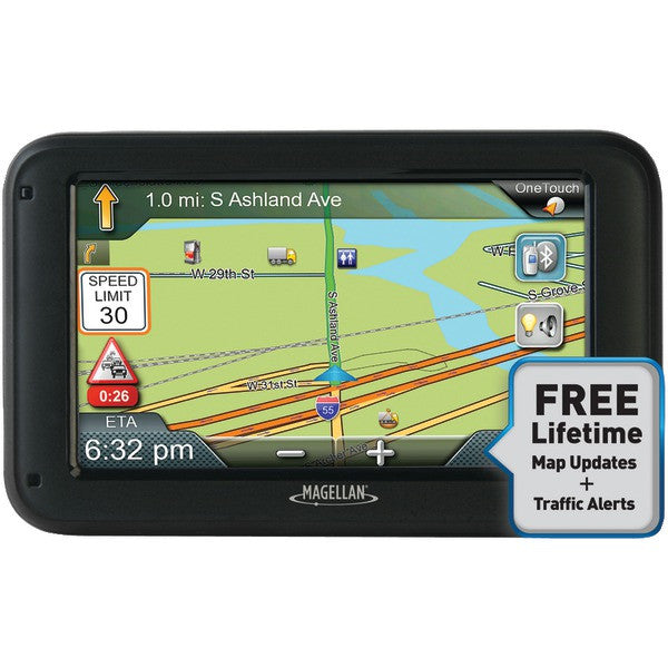 Magellan Rc5370sgluc Roadmate Commercial Truck 5370t-lmb 5" Gps Device With Bluetooth & Free Lifetime Maps & Traffic Updates