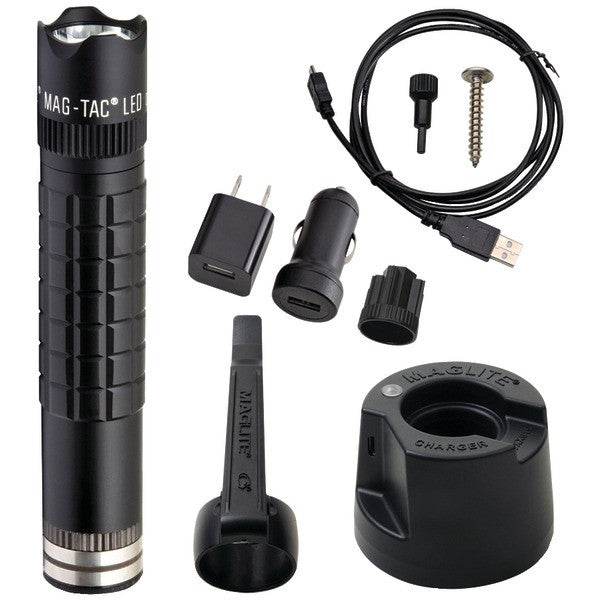 Maglite Trm1ra4 Maglite Led Magtac Rechargeable Flashlight (543-lumens; Crowned Bezel)