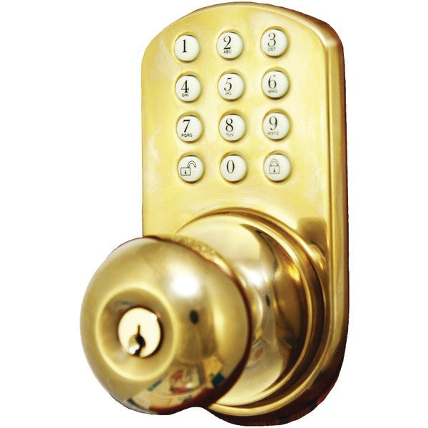 Morning Industry Inc. Hkk-01p Touchpad Electronic Doorknob (polished Brass)