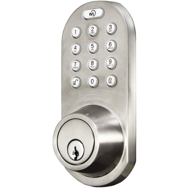 Morning Industry Inc. Qf-01sn 3-in-1 Remote Control & Touchpad Dead Bolt (satin Nickel)