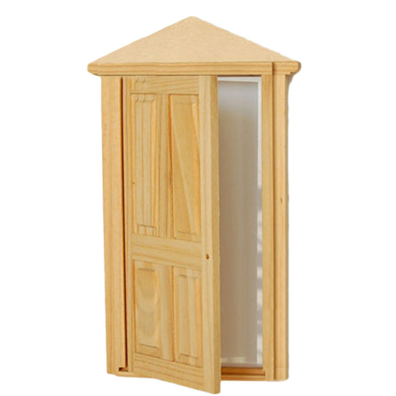 Merske Mk10019 Dollhouse Miniature Furniture 4-panel Exterior Wooden Door