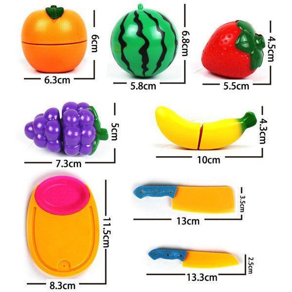 Merske Mk10041 Pretend Play Toy Cutting Fruit Knife